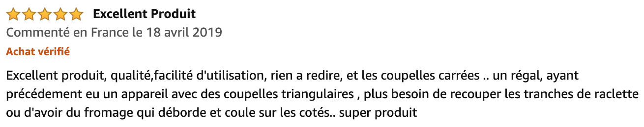 commentaire Tefal Pierrade Raclette