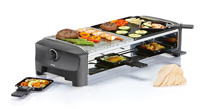 utilisation Princess Raclette Stone & Grill Party